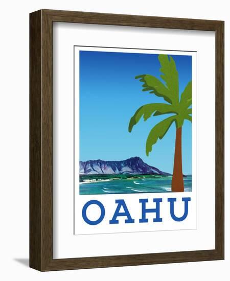 Visit Oahu-The Saturday Evening Post-Framed Giclee Print