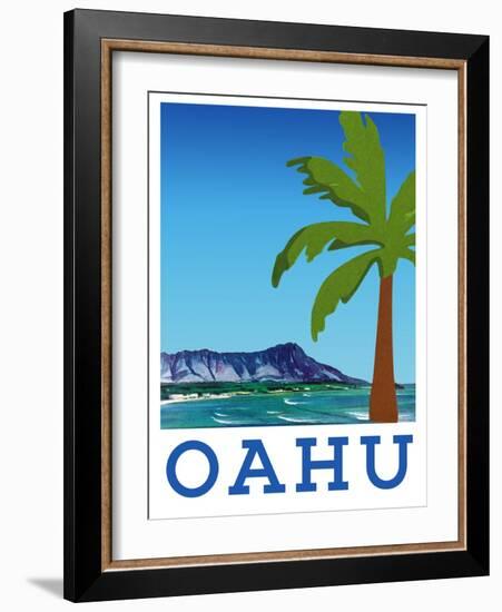 Visit Oahu-The Saturday Evening Post-Framed Giclee Print