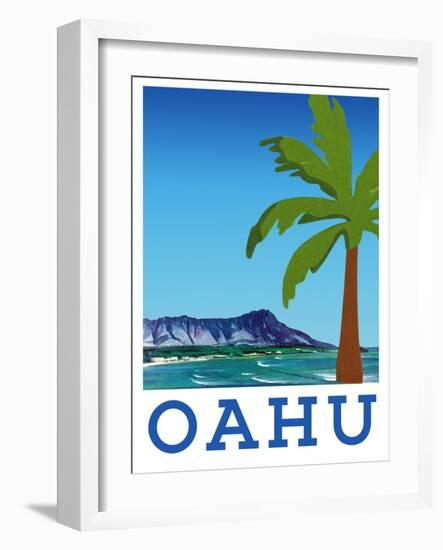 Visit Oahu-The Saturday Evening Post-Framed Giclee Print