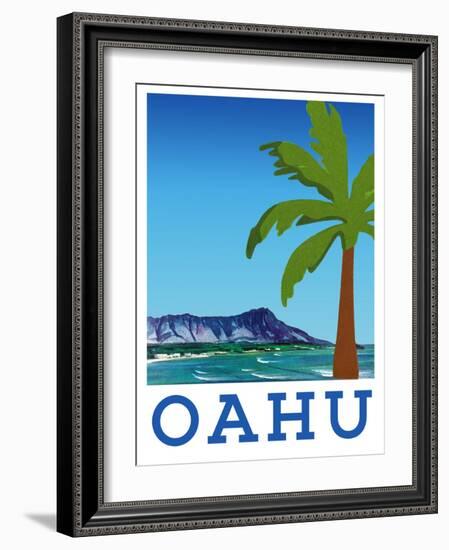 Visit Oahu-The Saturday Evening Post-Framed Giclee Print