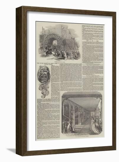Visit of Her Majesty and Prince Albert to Arundel Castle-null-Framed Giclee Print