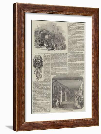 Visit of Her Majesty and Prince Albert to Arundel Castle-null-Framed Giclee Print