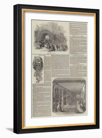 Visit of Her Majesty and Prince Albert to Arundel Castle-null-Framed Giclee Print
