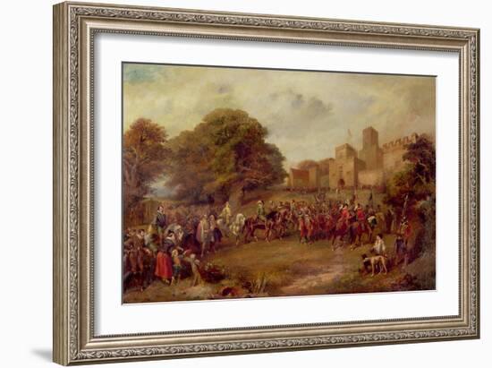 Visit of King James I to Hoghton Tower in 1617-George Cattermole-Framed Giclee Print