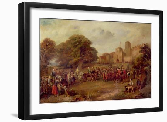 Visit of King James I to Hoghton Tower in 1617-George Cattermole-Framed Giclee Print