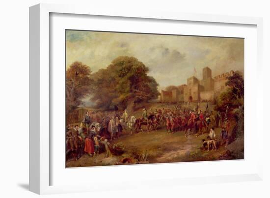 Visit of King James I to Hoghton Tower in 1617-George Cattermole-Framed Giclee Print