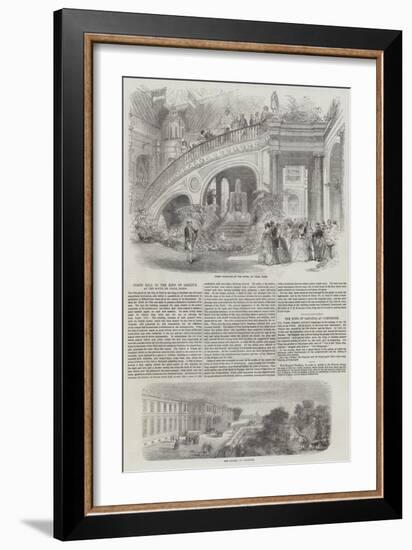 Visit of King of Sardinia to France-null-Framed Giclee Print