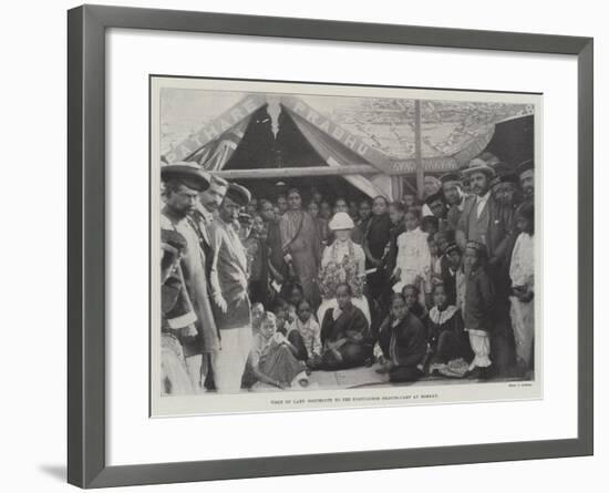 Visit of Lady Northcote to the Portuguese Health-Camp at Bombay-null-Framed Giclee Print