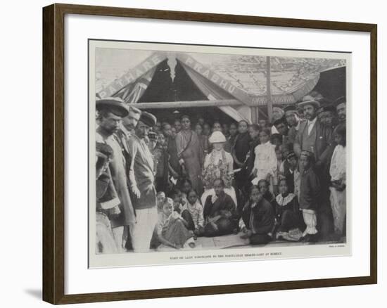 Visit of Lady Northcote to the Portuguese Health-Camp at Bombay-null-Framed Giclee Print