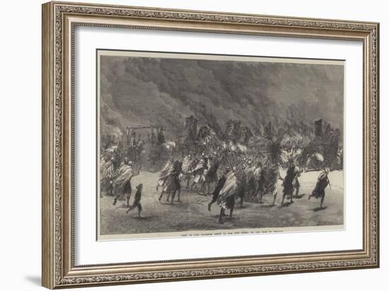 Visit of Lord Clarence Paget to the Suez Canal, on the Road to Ismailia-Charles Robinson-Framed Giclee Print