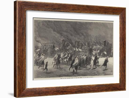 Visit of Lord Clarence Paget to the Suez Canal, on the Road to Ismailia-Charles Robinson-Framed Giclee Print