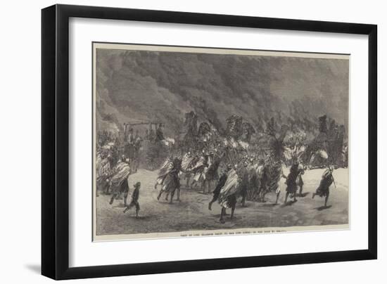Visit of Lord Clarence Paget to the Suez Canal, on the Road to Ismailia-Charles Robinson-Framed Giclee Print