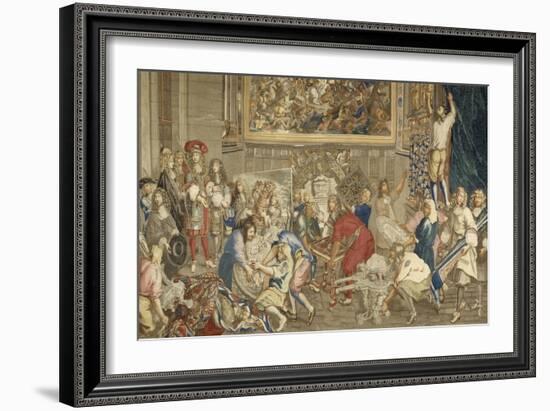 Visit of Louis Xiv at the Gobelins, October 15, 1667-Brun Charles Le-Framed Giclee Print