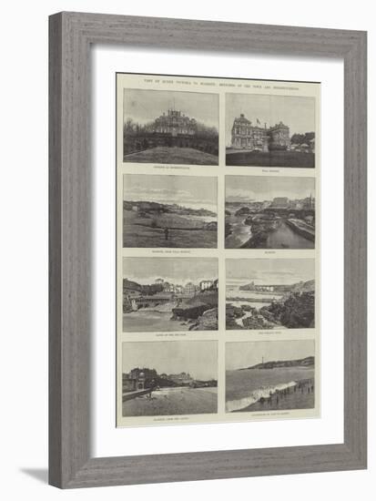 Visit of Queen Victoria to Biarritz, Sketches of the Town and Neighbourhood-null-Framed Giclee Print