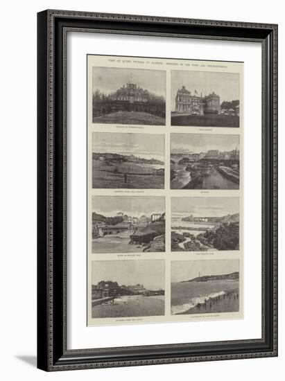 Visit of Queen Victoria to Biarritz, Sketches of the Town and Neighbourhood-null-Framed Giclee Print