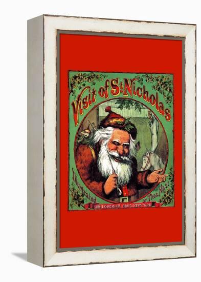 Visit of St. Nicholas-Thomas Nast-Framed Stretched Canvas