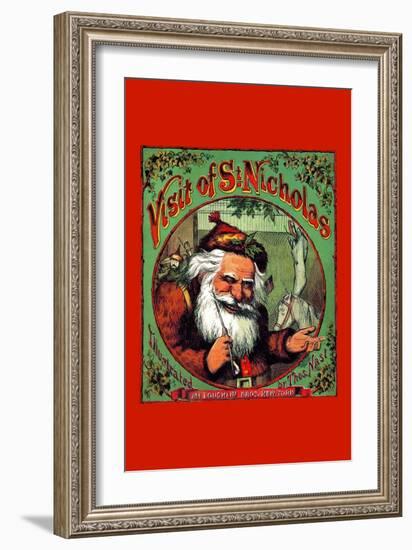 Visit of St. Nicholas-Thomas Nast-Framed Art Print