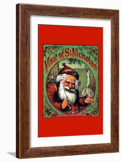 Visit of St. Nicholas-Thomas Nast-Framed Art Print