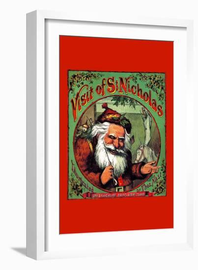 Visit of St. Nicholas-Thomas Nast-Framed Art Print