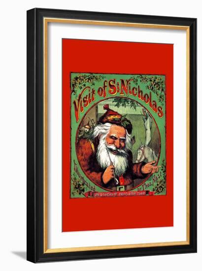 Visit of St. Nicholas-Thomas Nast-Framed Art Print