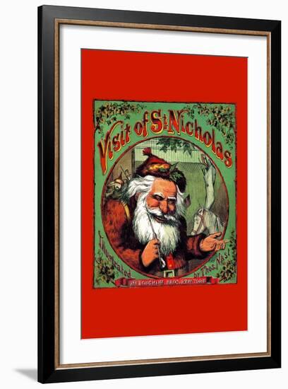 Visit of St. Nicholas-Thomas Nast-Framed Art Print