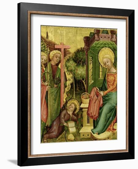 Visit of the Angel, from the Right Wing of the Buxtehude Altar, 1400-10-Master Bertram of Minden-Framed Giclee Print