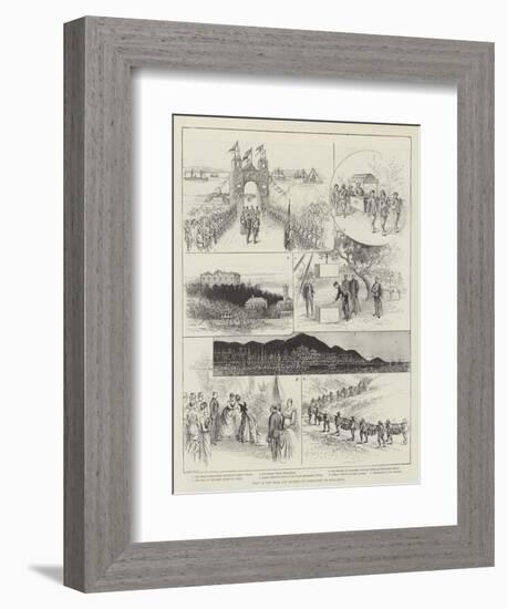 Visit of the Duke and Duchess of Connaught to Hong-Kong-null-Framed Giclee Print