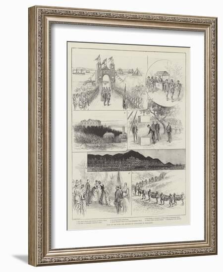 Visit of the Duke and Duchess of Connaught to Hong-Kong-null-Framed Giclee Print