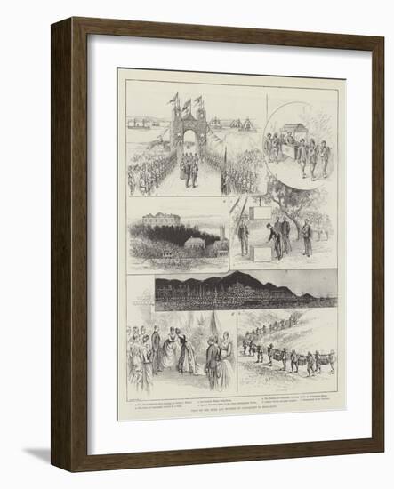 Visit of the Duke and Duchess of Connaught to Hong-Kong-null-Framed Giclee Print