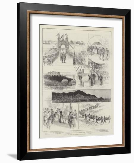 Visit of the Duke and Duchess of Connaught to Hong-Kong-null-Framed Giclee Print