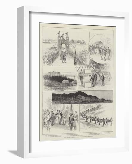Visit of the Duke and Duchess of Connaught to Hong-Kong-null-Framed Giclee Print