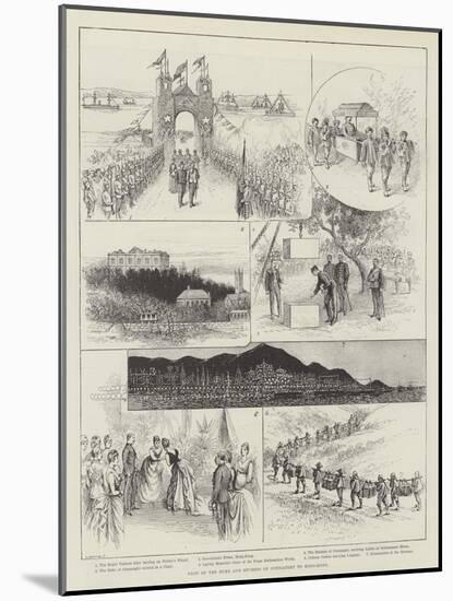 Visit of the Duke and Duchess of Connaught to Hong-Kong-null-Mounted Giclee Print