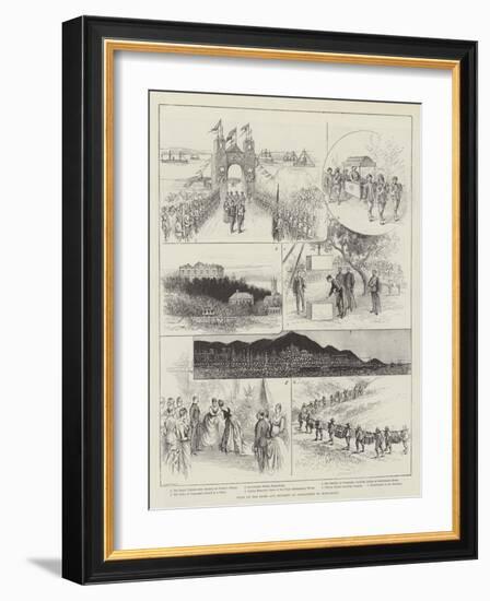 Visit of the Duke and Duchess of Connaught to Hong-Kong-null-Framed Giclee Print