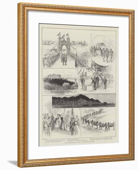 Visit of the Duke and Duchess of Connaught to Hong-Kong-null-Framed Giclee Print