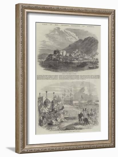 Visit of the Emperor Napoleon to Algeria-null-Framed Giclee Print