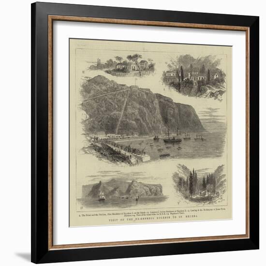 Visit of the Ex-Empress Eugenie to St Helena-null-Framed Giclee Print