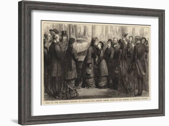 Visit of the Ex-Empress Eugenie to Zululand-null-Framed Giclee Print