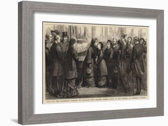 Visit of the Ex-Empress Eugenie to Zululand-null-Framed Giclee Print