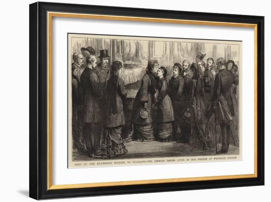 Visit of the Ex-Empress Eugenie to Zululand-null-Framed Giclee Print