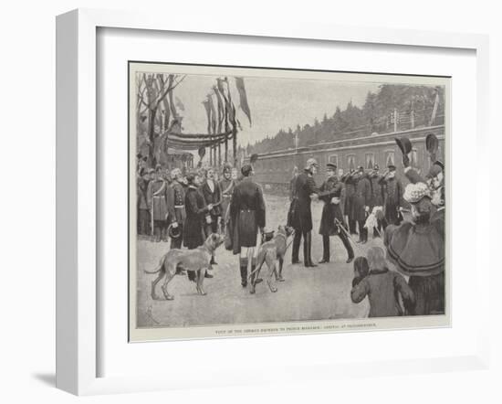 Visit of the German Emperor to Prince Bismarck, Arrival at Friedrichsruh-Amedee Forestier-Framed Giclee Print