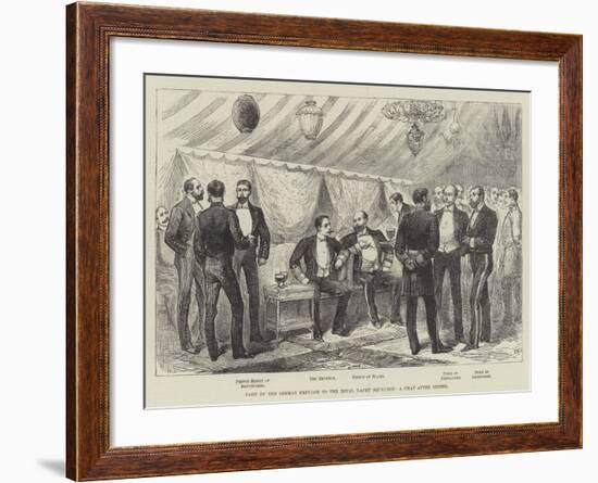 Visit of the German Emperor to the Royal Yacht Squadron, a Chat after Dinner-null-Framed Giclee Print