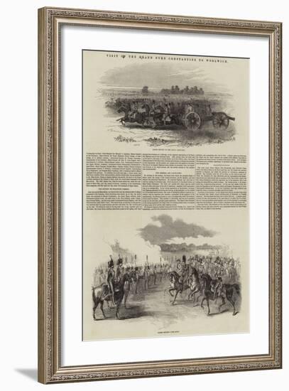 Visit of the Grand Duke Constantine to Woolwich-null-Framed Giclee Print