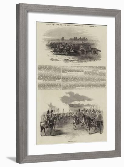 Visit of the Grand Duke Constantine to Woolwich-null-Framed Giclee Print