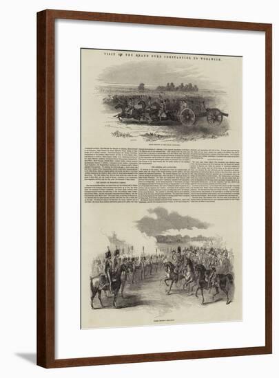 Visit of the Grand Duke Constantine to Woolwich-null-Framed Giclee Print