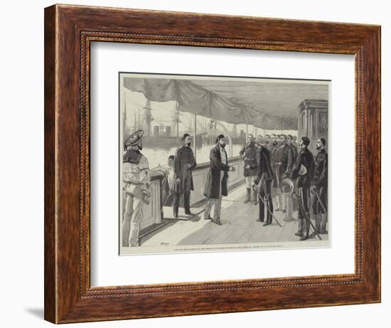 Visit of the Khedive to the Duke of Connaught on Board HMS Helicon-William Heysham Overend-Framed Giclee Print