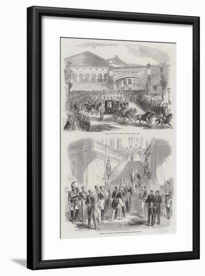 Visit of the King of Sardinia to France-null-Framed Giclee Print