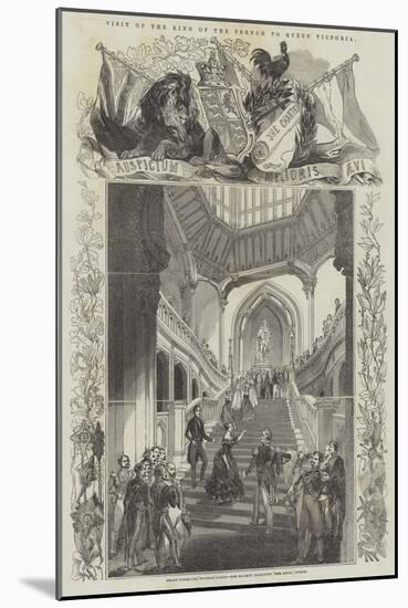 Visit of the King of the French to Queen Victoria-null-Mounted Giclee Print