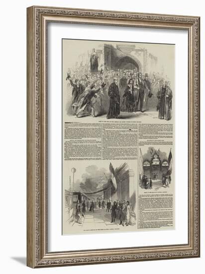 Visit of the King of the French to Queen Victoria-null-Framed Giclee Print