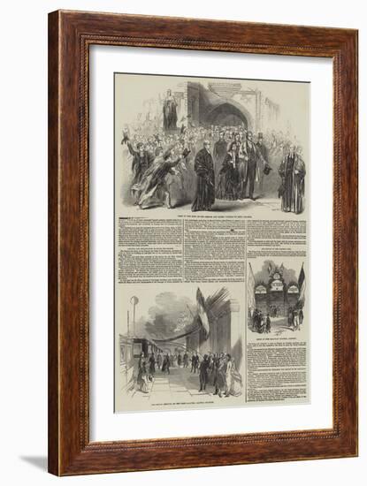 Visit of the King of the French to Queen Victoria-null-Framed Giclee Print