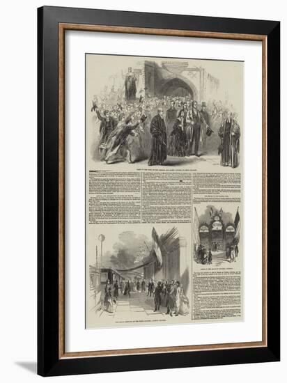 Visit of the King of the French to Queen Victoria-null-Framed Giclee Print